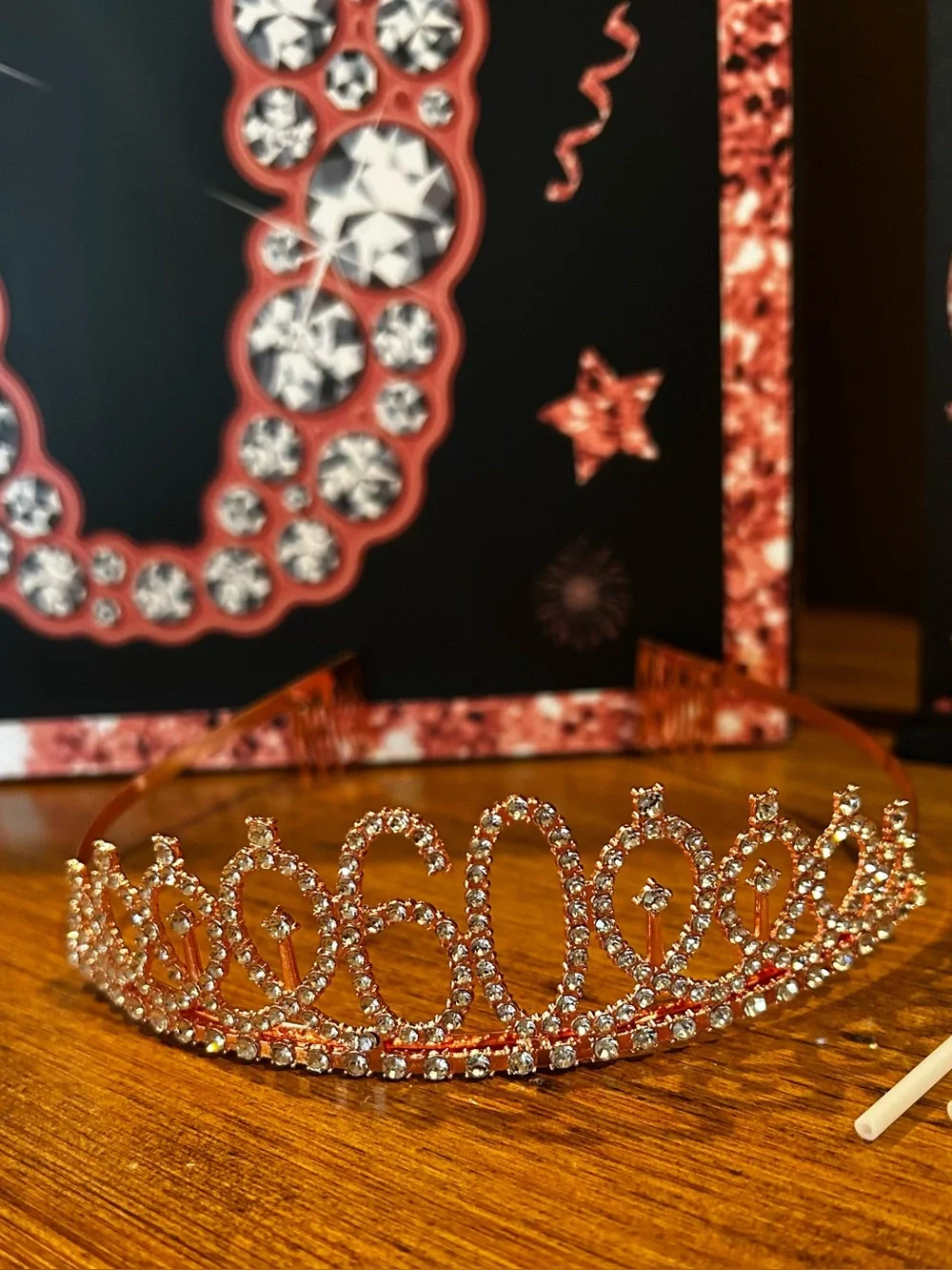 Happy 60th Birthday Rose Gold Party Decor Set